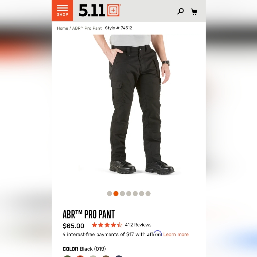 5.11 tactical ABR pro pants
